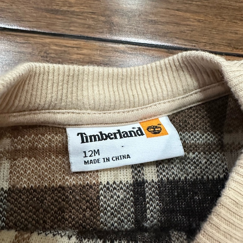 Timberland Cozy Plaid Kids Winter Set 12M - Picture 5 of 5